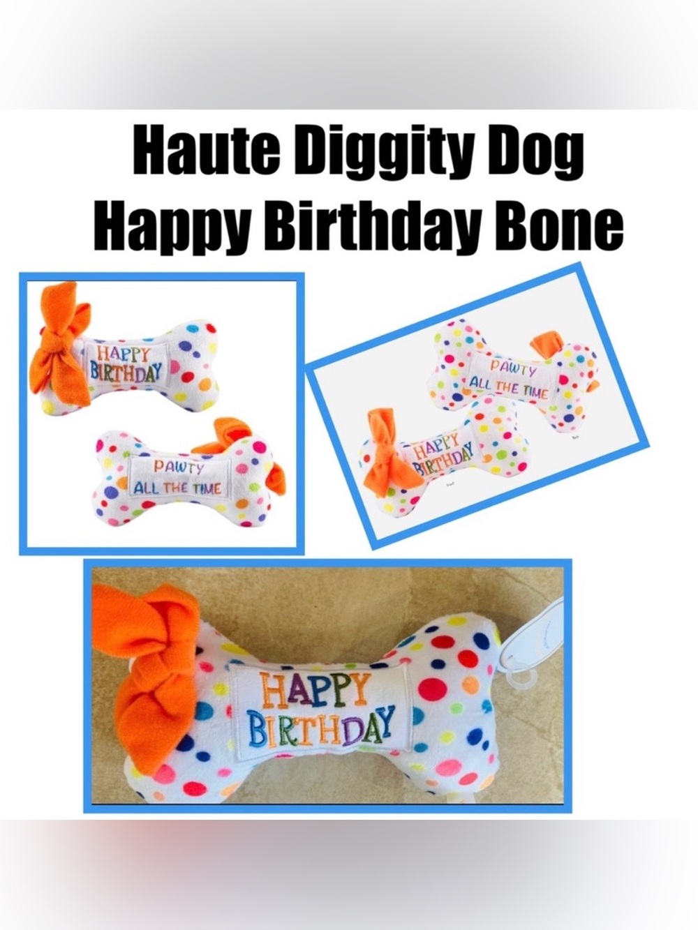Haute Diggity Dog -Happy Birthday Bone
